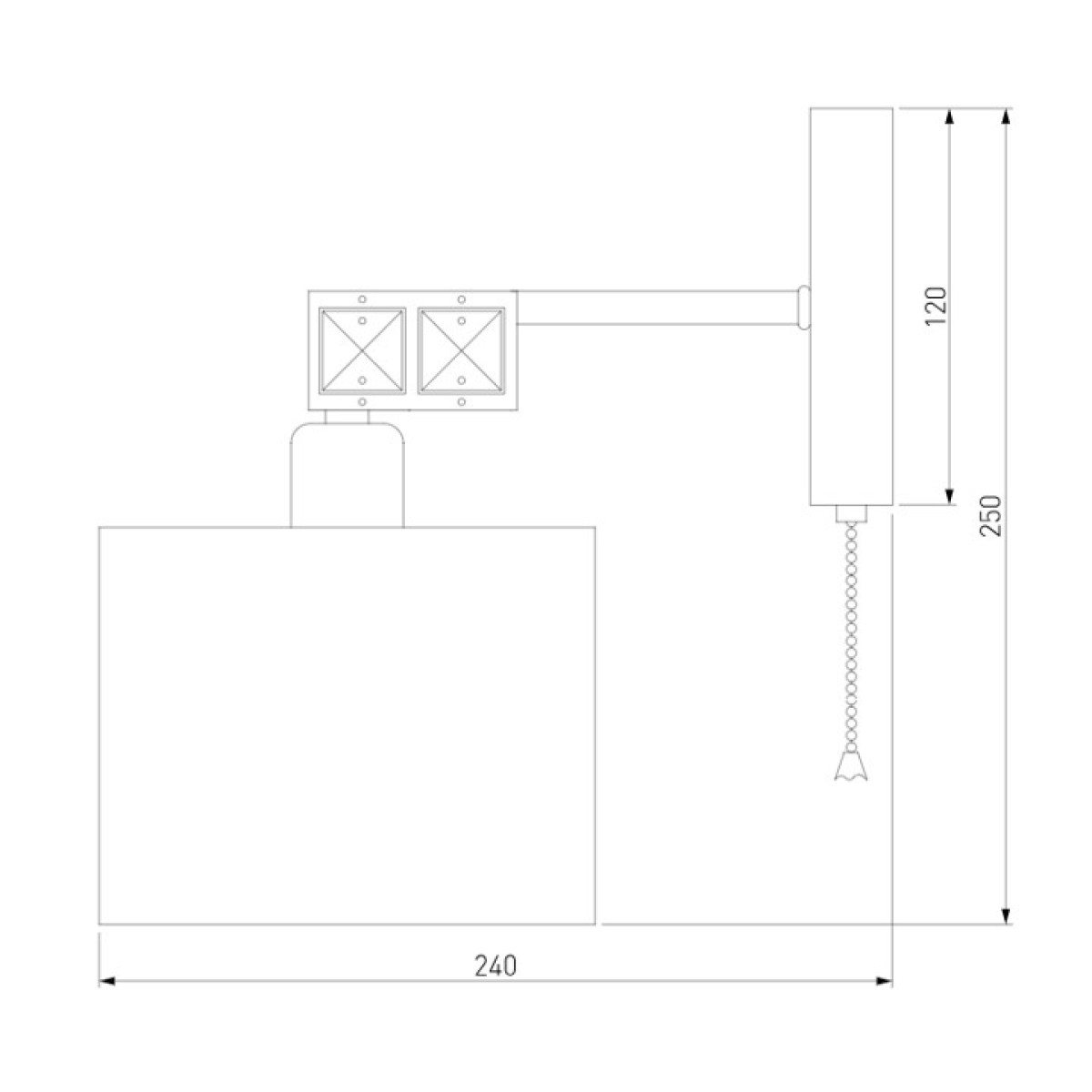 Бра с абажуром